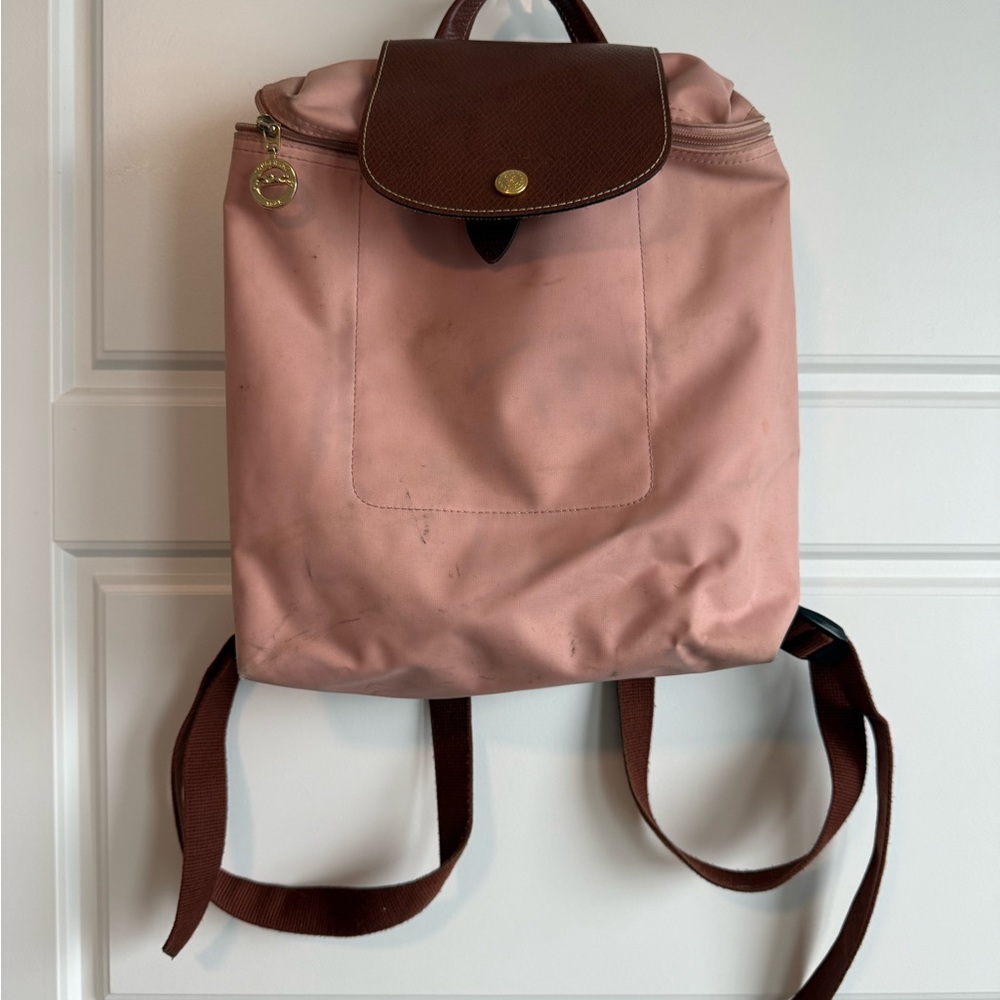 Longchamp pliage pink Backpack